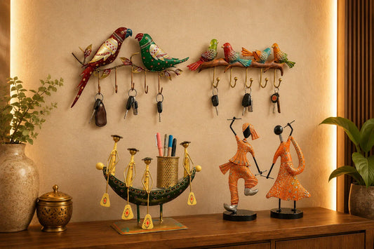 Handcrafted metal home decor items online in India by KRAPHY