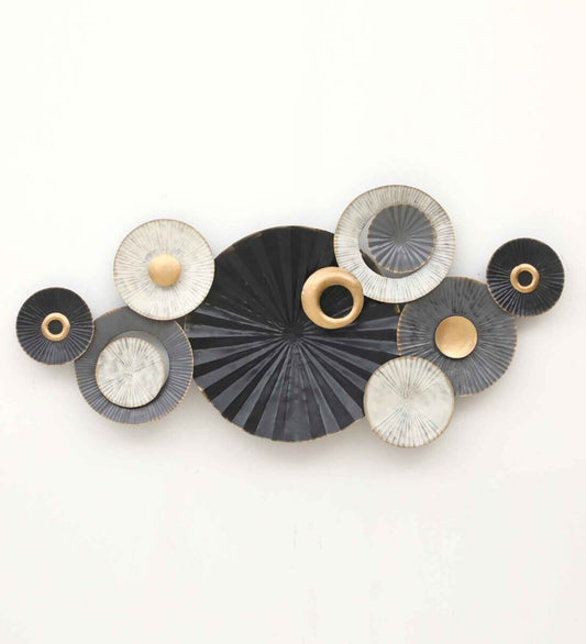 Creek Circle Multicolor Metal Wall Art