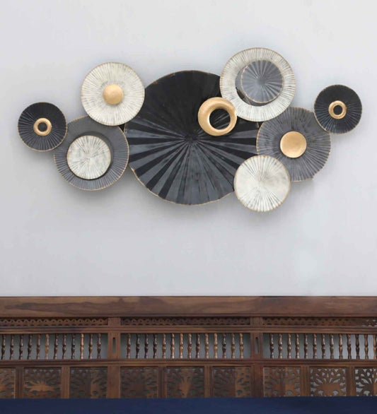 Creek Circle Multicolor Metal Wall Art