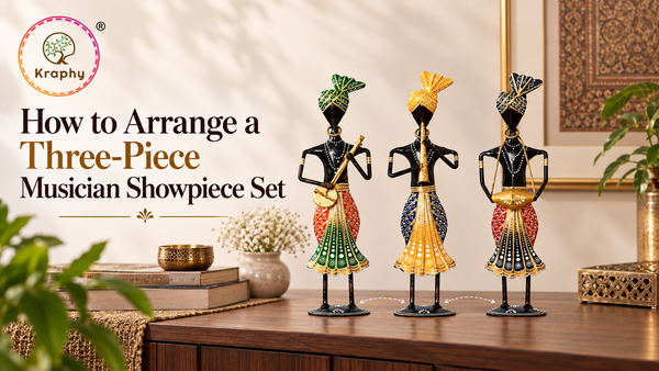 How to Arrange a Three-Piece Musician Showpiece Set