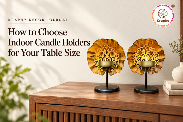 How to Choose Indoor Candle Holders for Your Table Size