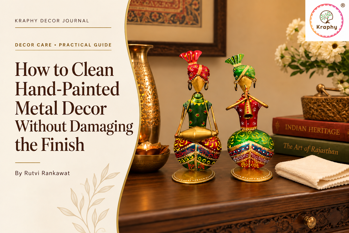 How to Clean Hand-Painted Metal Decor Without Damaging the Finish