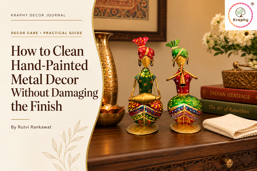 How to Clean Hand-Painted Metal Decor Without Damaging the Finish