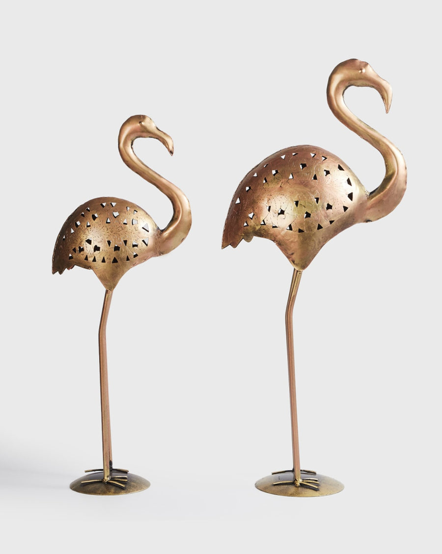 Decorative Metal Pair of Swan (Set of Two)