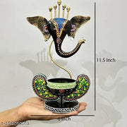 Ganesha T light combo Iron Tribal Lady showpieces Ladies Doll Figurine Statue Decorative Items