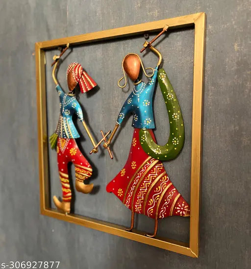 Kraphy Iron Dancing Couple Wall Hanging Frame
