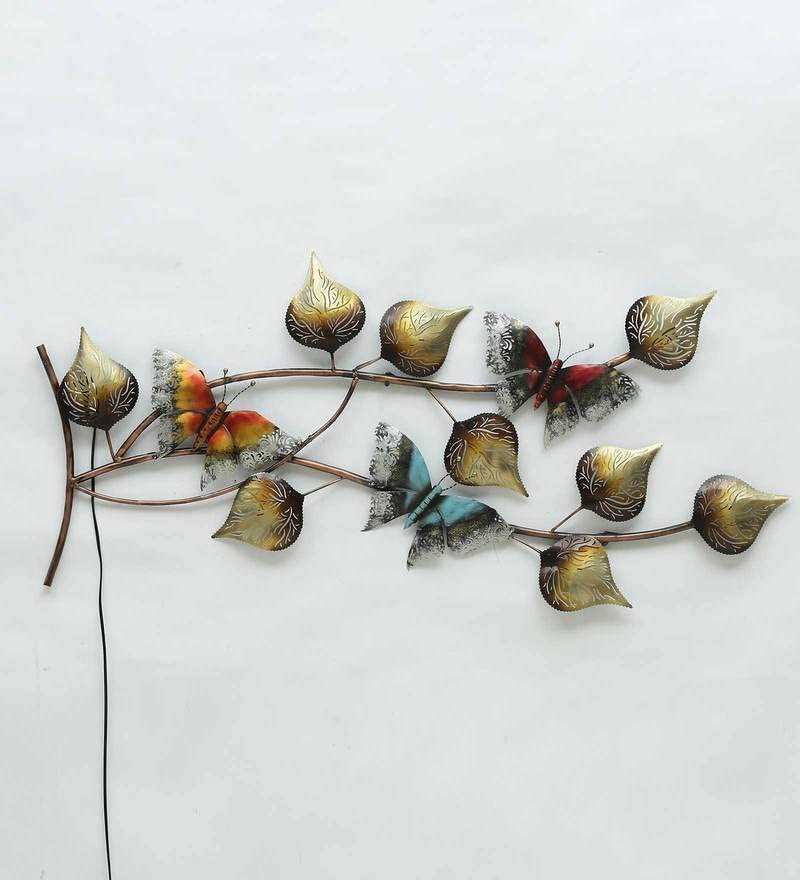 Metal Wall Art Three Butterfly Wall Panel image