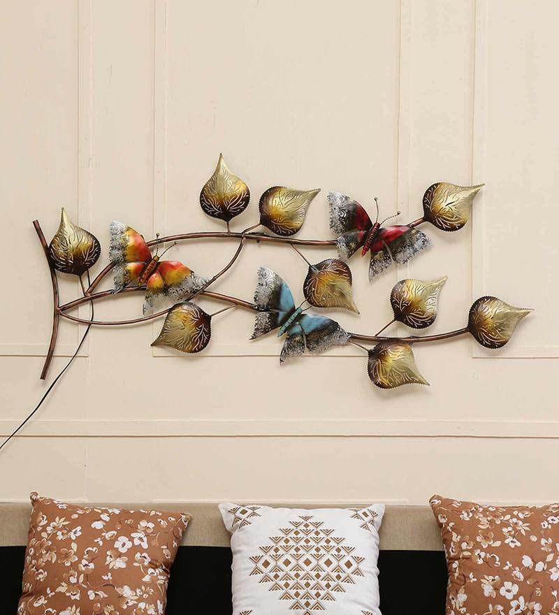 Metal Wall Art Three Butterfly Wall Panel image