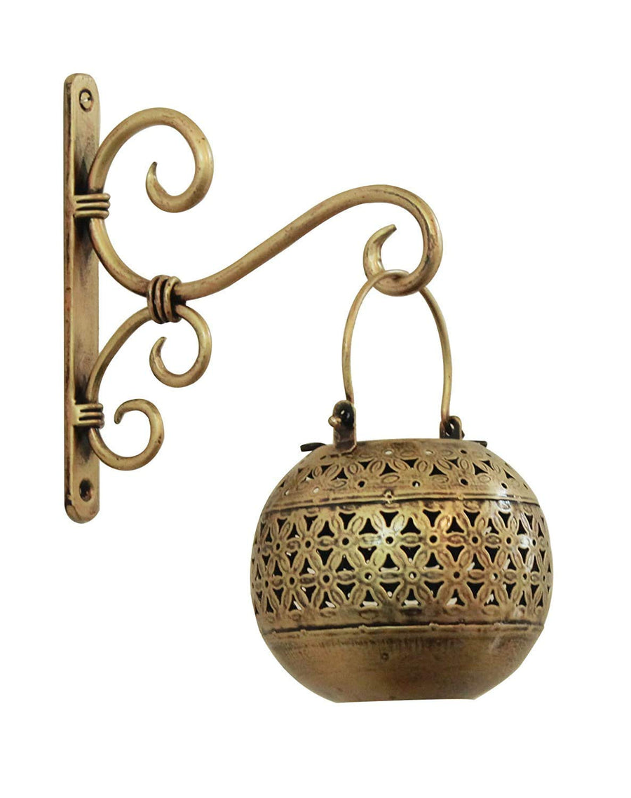 Metal Round T-Lite Holder with bracket