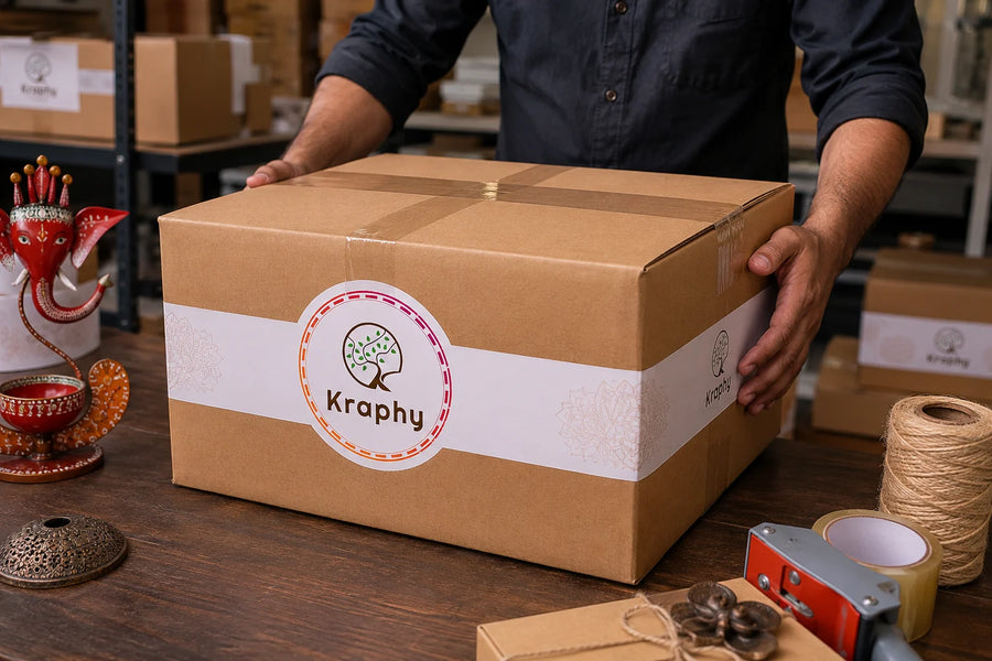 KRAPHY packed product ready for dispatch