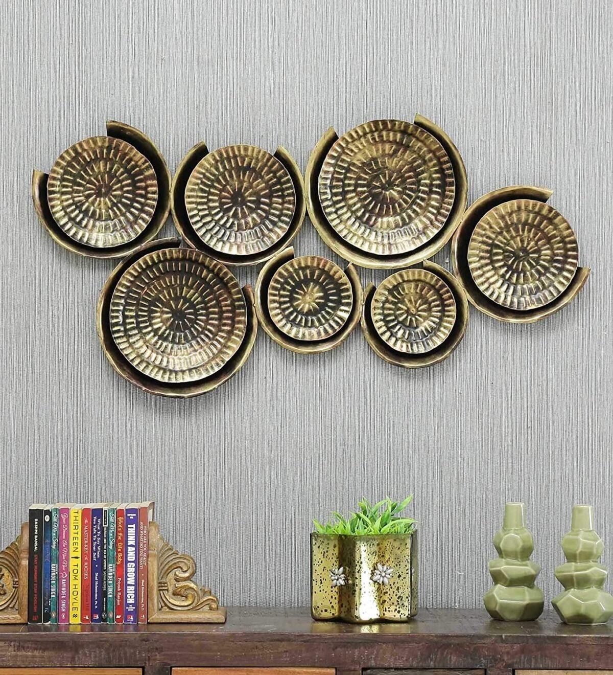 7 Plates Metal Wall Art Wall Decor