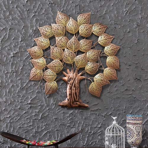 Beautiful Led Light Wall Hanging Iron Tree Wall Art