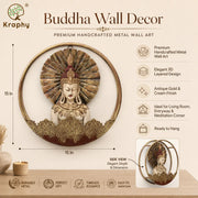 Buddha Multicolor Metal Wall Art