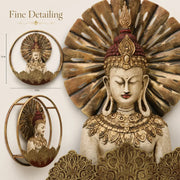 Buddha Multicolor Metal Wall Art