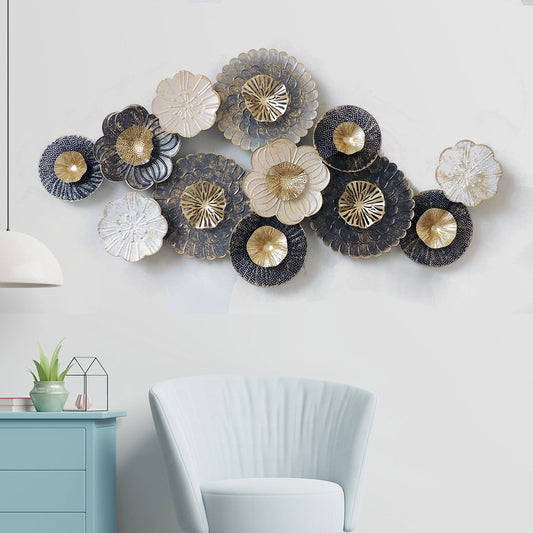 Curtain of Sea Shells Metal Wall Art Panel