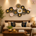 Curtain of Sea Shells Metal Wall Art Panel
