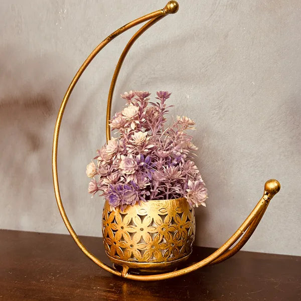 Kraphy Premium Quality Vase Moon Flower Pot Stand image