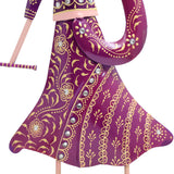Rajasthani Dancing Couple Metal Showpiece Set – 12 inch thumbnail