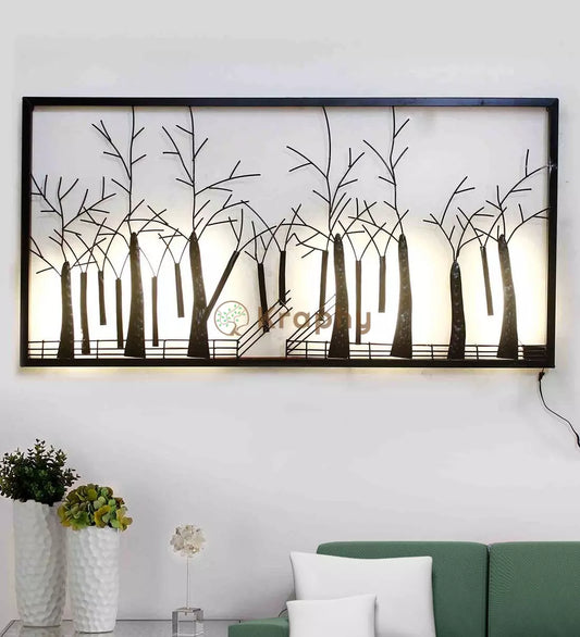 Iron Handcrafted Forest Wall Art