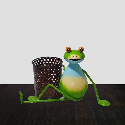 Sitting Frog Shaped Pen Holder