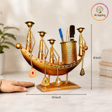 Kraphy Metal Home Decor Long Kerala Water Boat Showpiece thumbnail