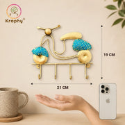 Kraphy Metal Key Hanger Scooter Wall Hanging