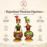 Kraphy Metal Musician Showpiece Set Of 2 thumbnail