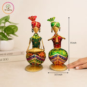Kraphy Metal Musician Showpiece Set Of 2
