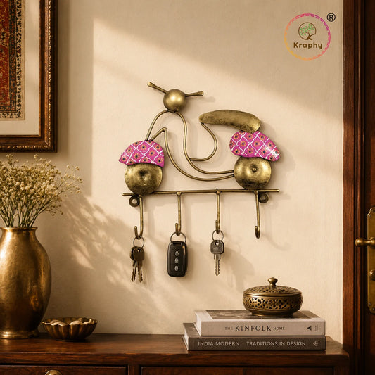 LUXURIOUS Scooter Key Holder Wall Art ( 9 INCHES )