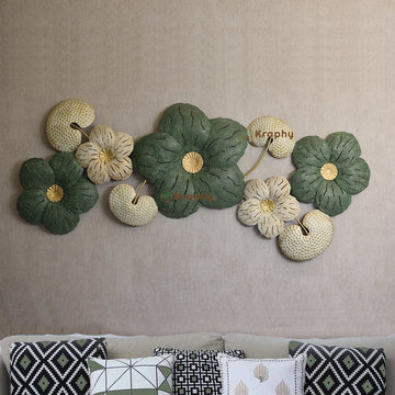 Long Beach Vintage Styled Florals Metal Wall Art