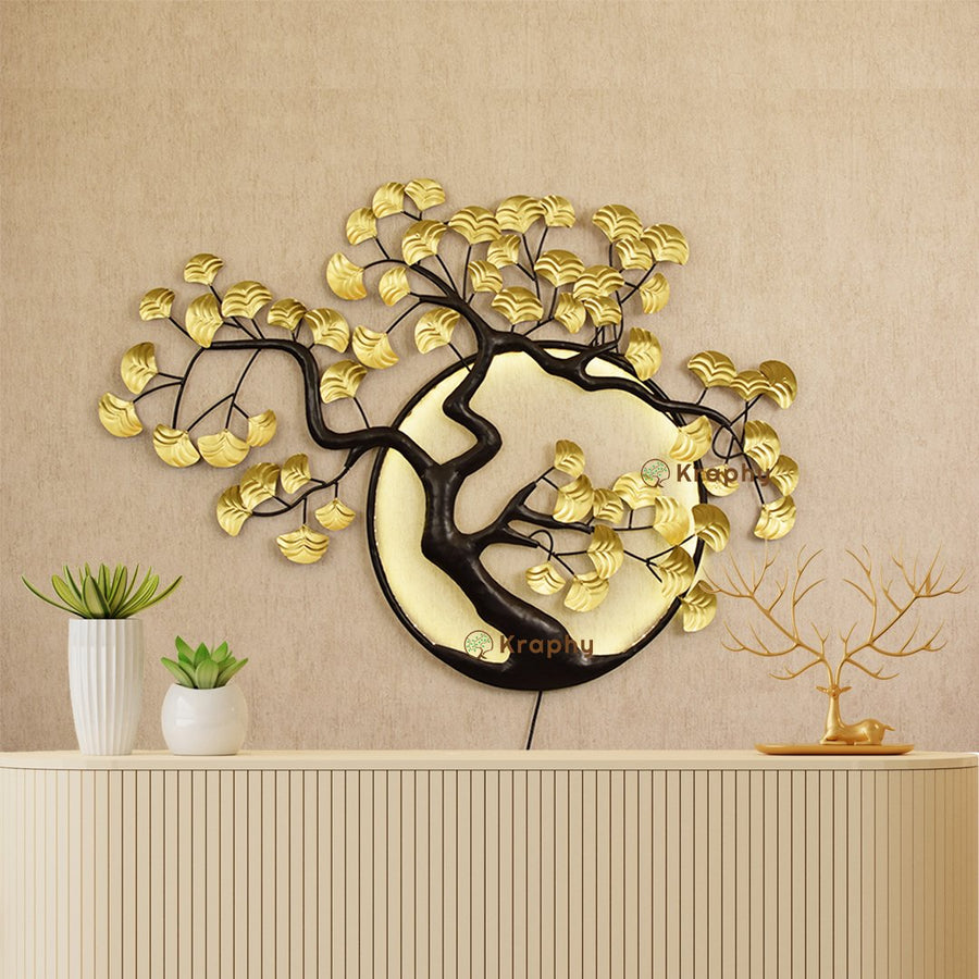 Metal Tree of Life Wall Mounted Art With Back Light
