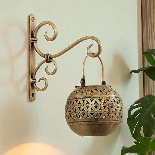 Metal Round T-Lite Holder with bracket