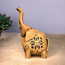 Kraphy Metal Tea Light Candle Holder for Home Décor Elephant Design