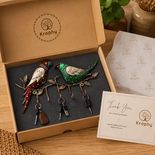 Parrot Multicolour Iron Key Holder media 4