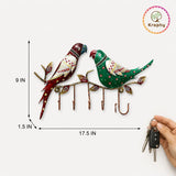 Parrot Multicolour Iron Key Holder thumbnail