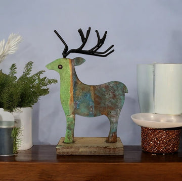 Recycled Scrap Wood Deer