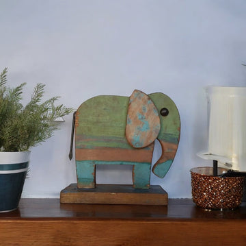 Recycled Scrap Wood Elephant
