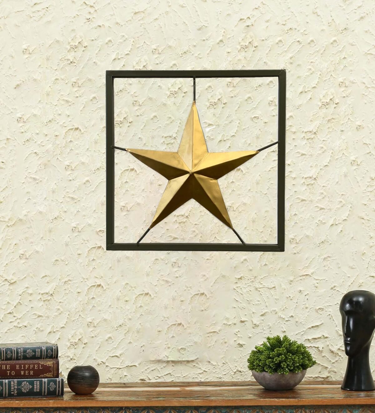 The Star Fishing Net Metal Wall Art Panel