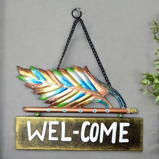 Home Decorative Gift Item Leaf Welcome Wall Panel