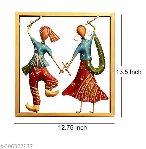 Kraphy Iron Dancing Couple Wall Hanging Frame