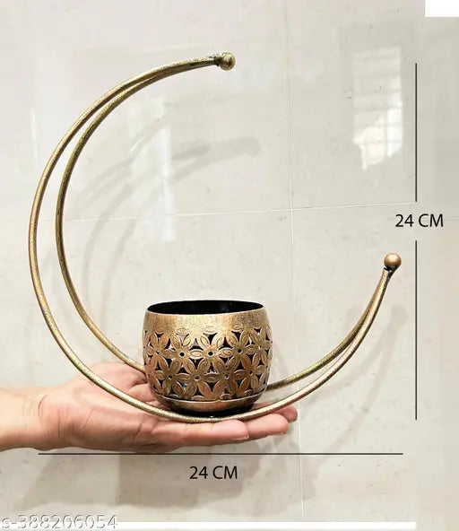 Kraphy Premium Quality Vase Moon Flower Pot Stand