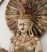 Buddha Multicolor Metal Wall Art