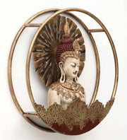 Buddha Multicolor Metal Wall Art