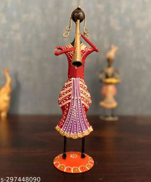 Metal Wrought Iron Tribal Lady showpieces Items