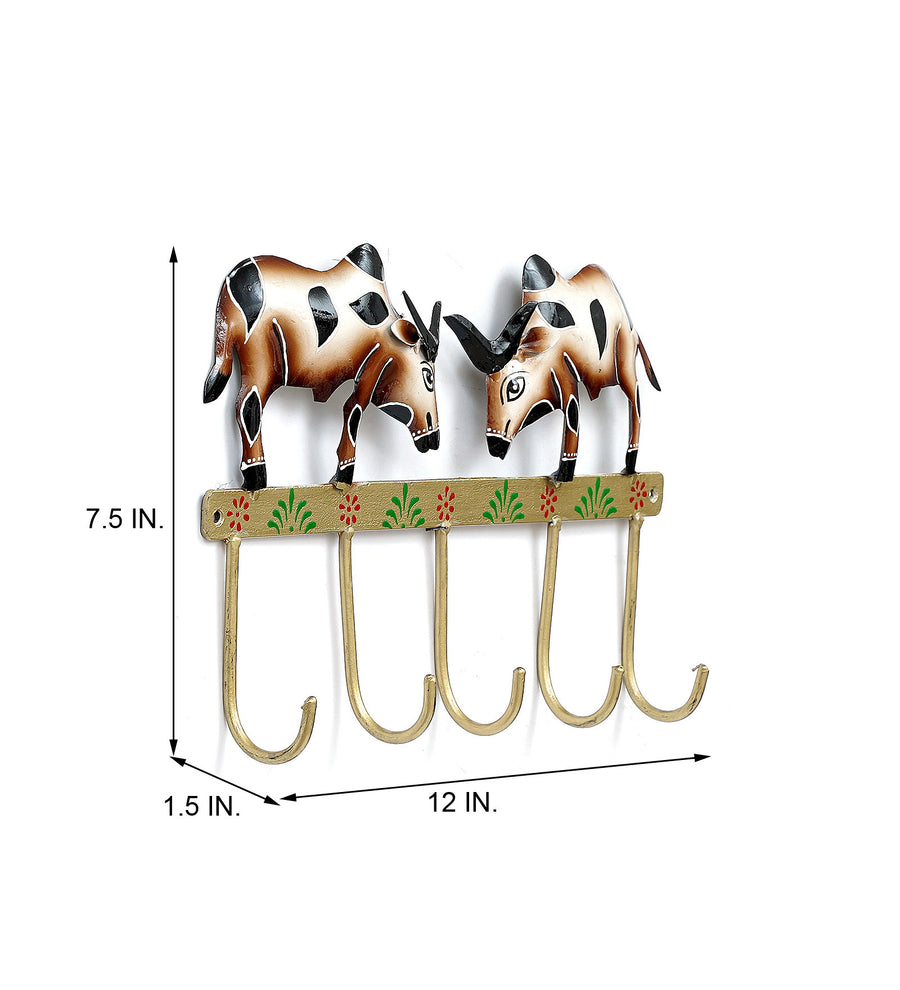 Cow White Iron Key Holder