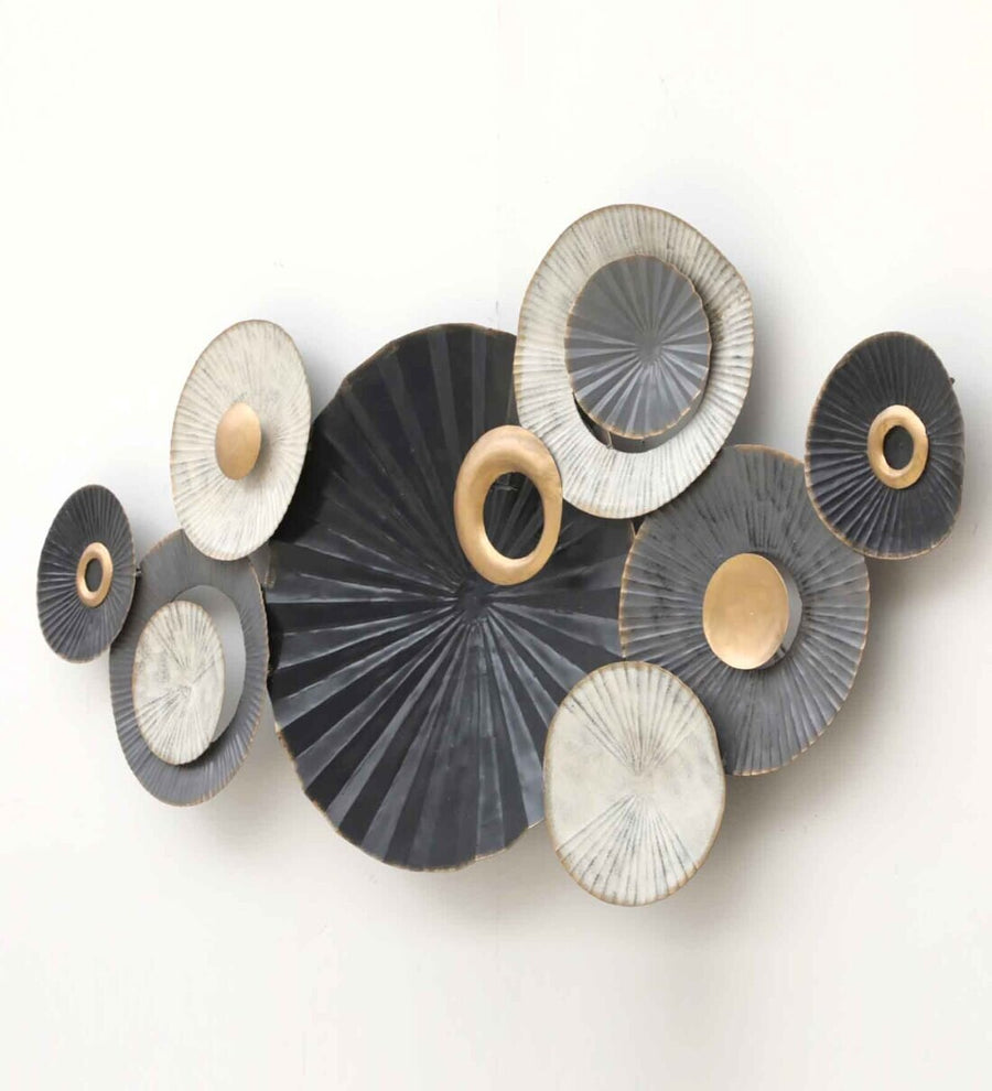 Creek Circle Multicolor Metal Wall Art