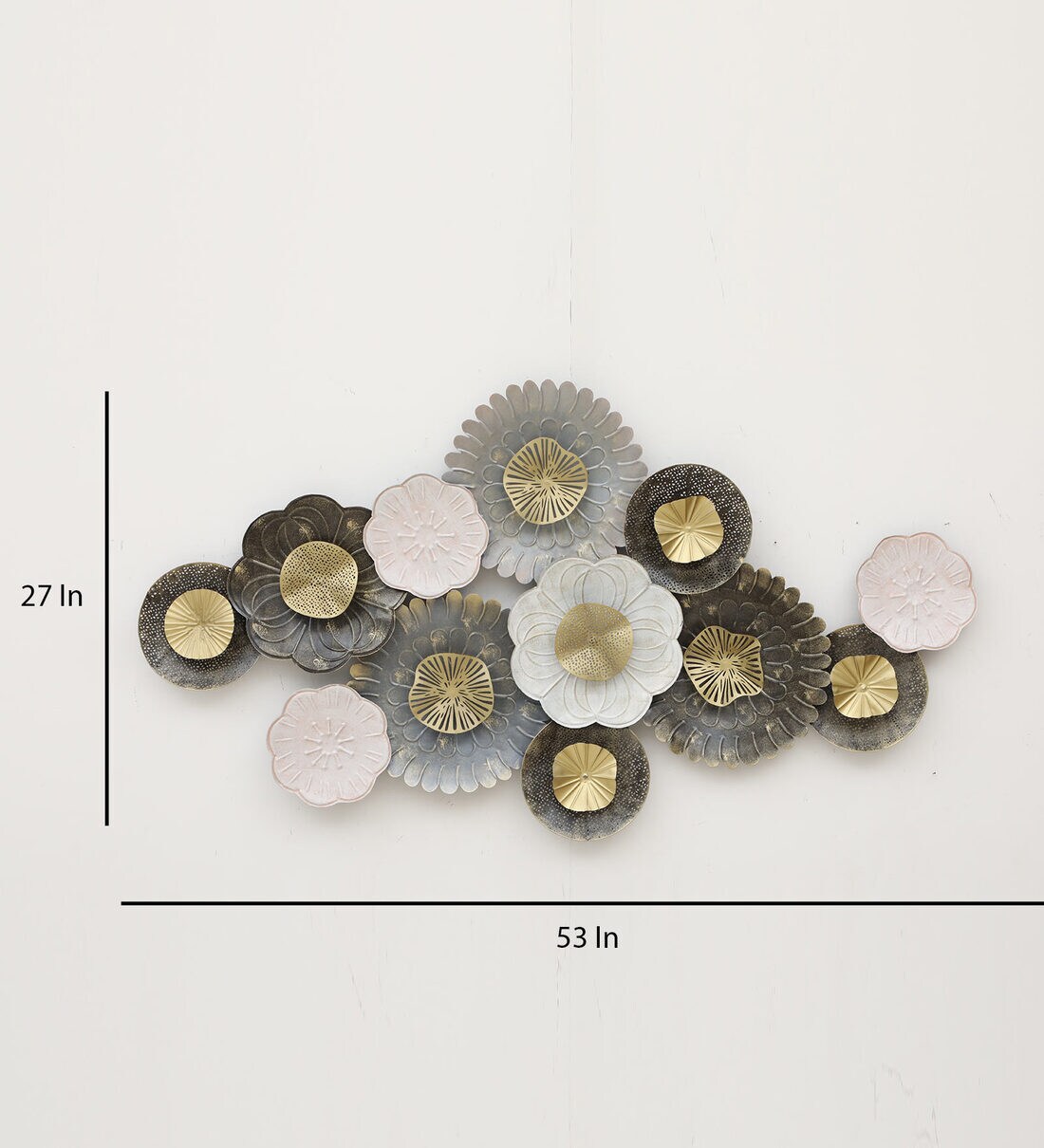 Curtain of Sea Shells Metal Wall Art Panel