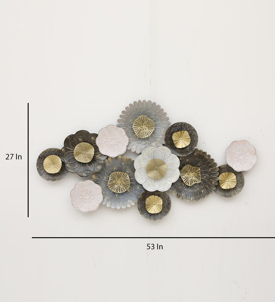 Curtain of Sea Shells Metal Wall Art Panel