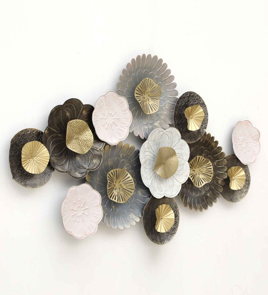 Curtain of Sea Shells Metal Wall Art Panel