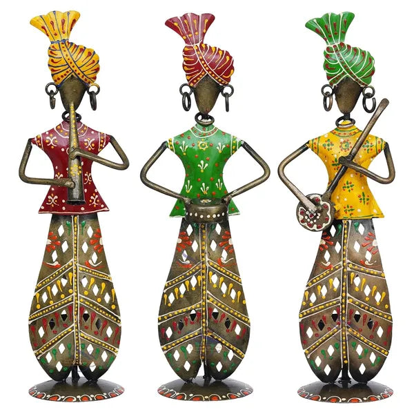 Metal Musician Set of three Table Decorative Showpiece